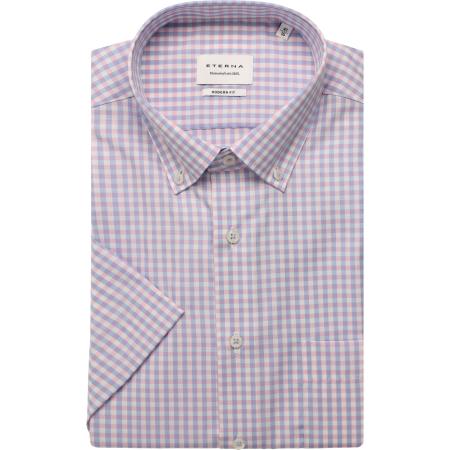 ETERNA Overhemd Korte mouw roze