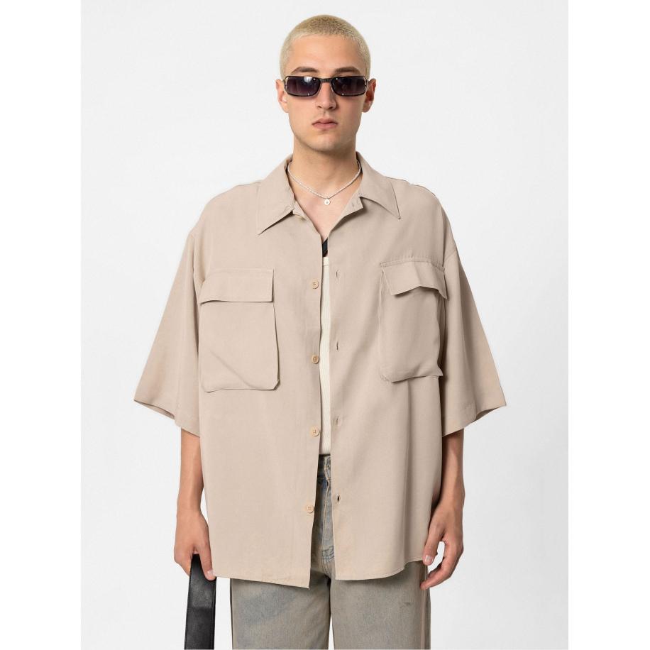 VAMOS CLO Overhemd beige Bruin