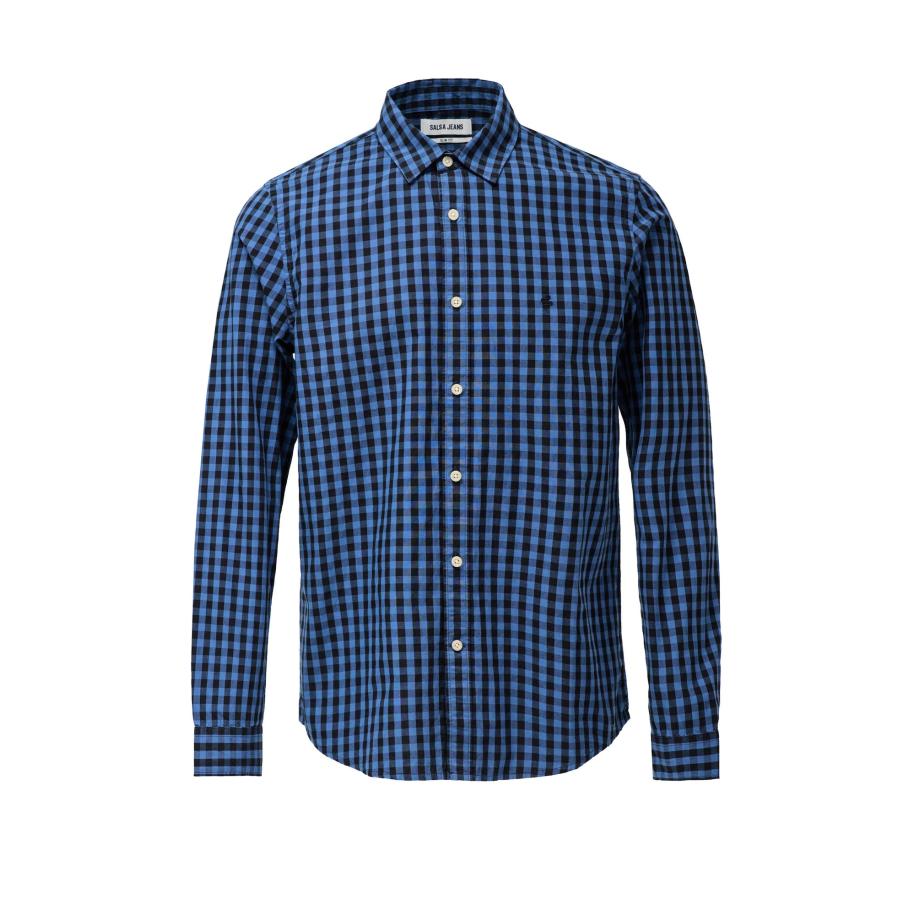 Salsa Salsa Jeans Overhemd blauw gemêleerd / zwart -