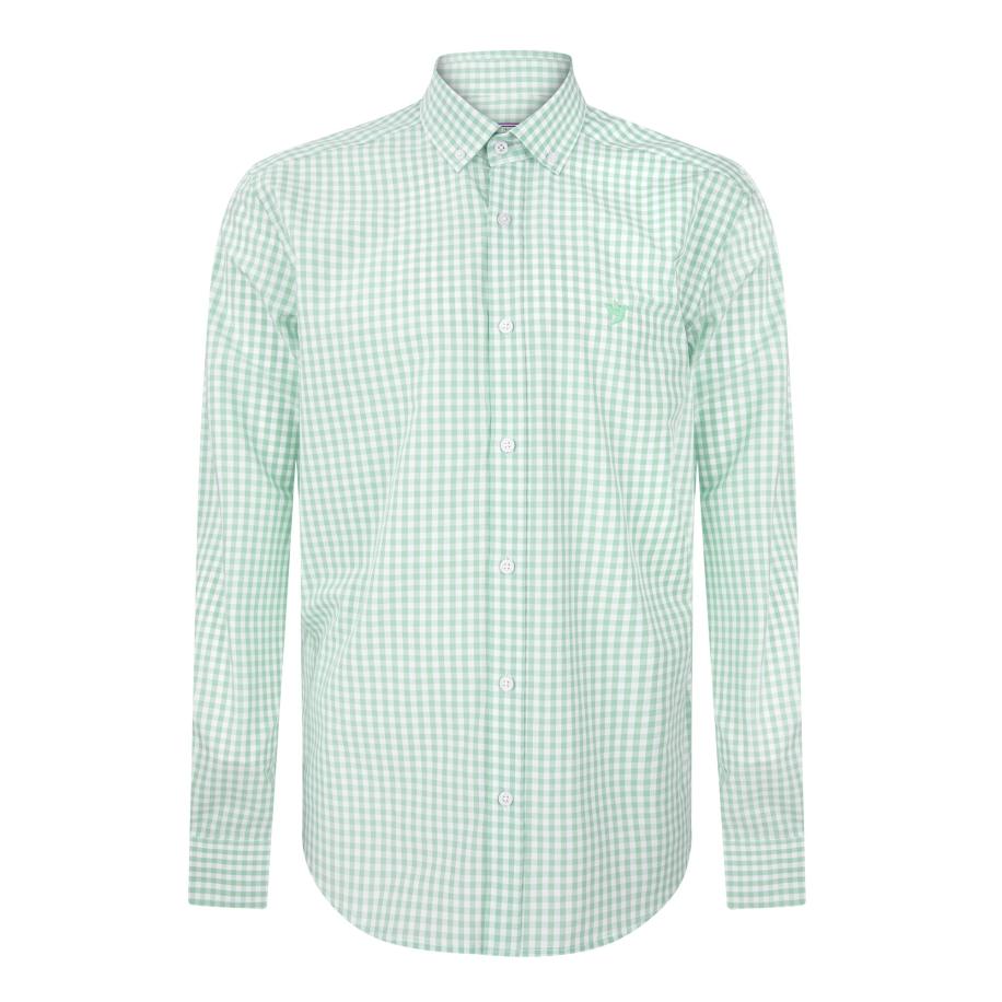 Felix Hardy Felix Hardy Overhemd groen / wit -