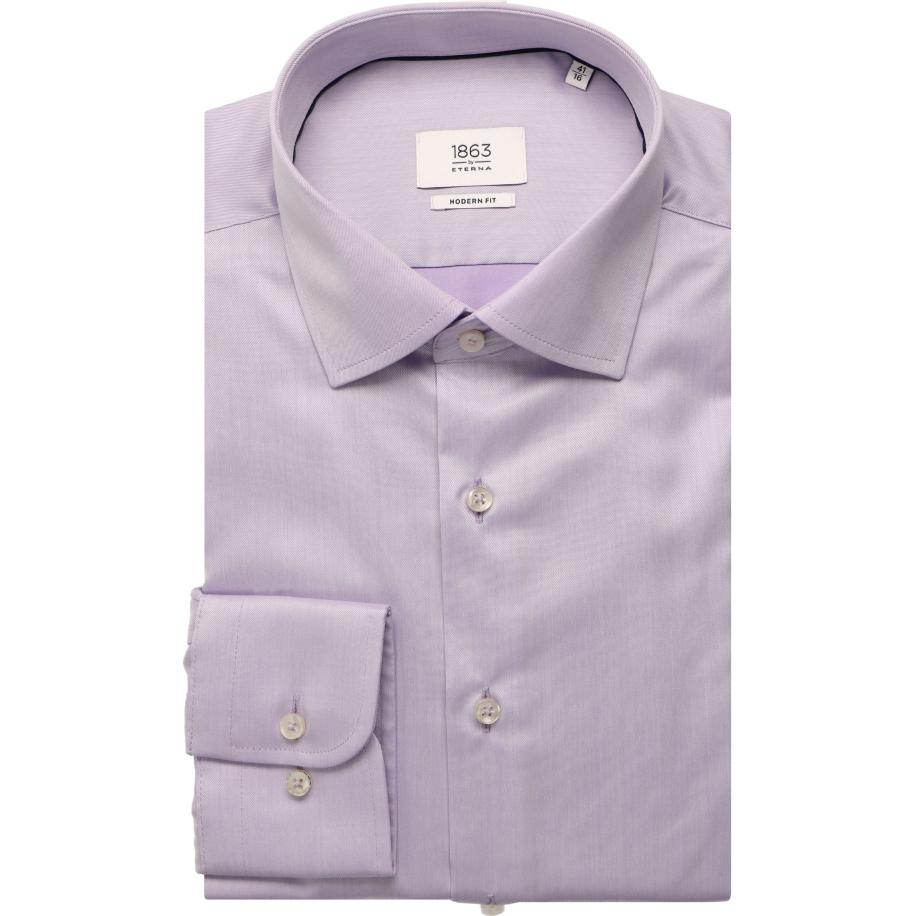 ETERNA 1863 Overhemd lila, Effen Paars