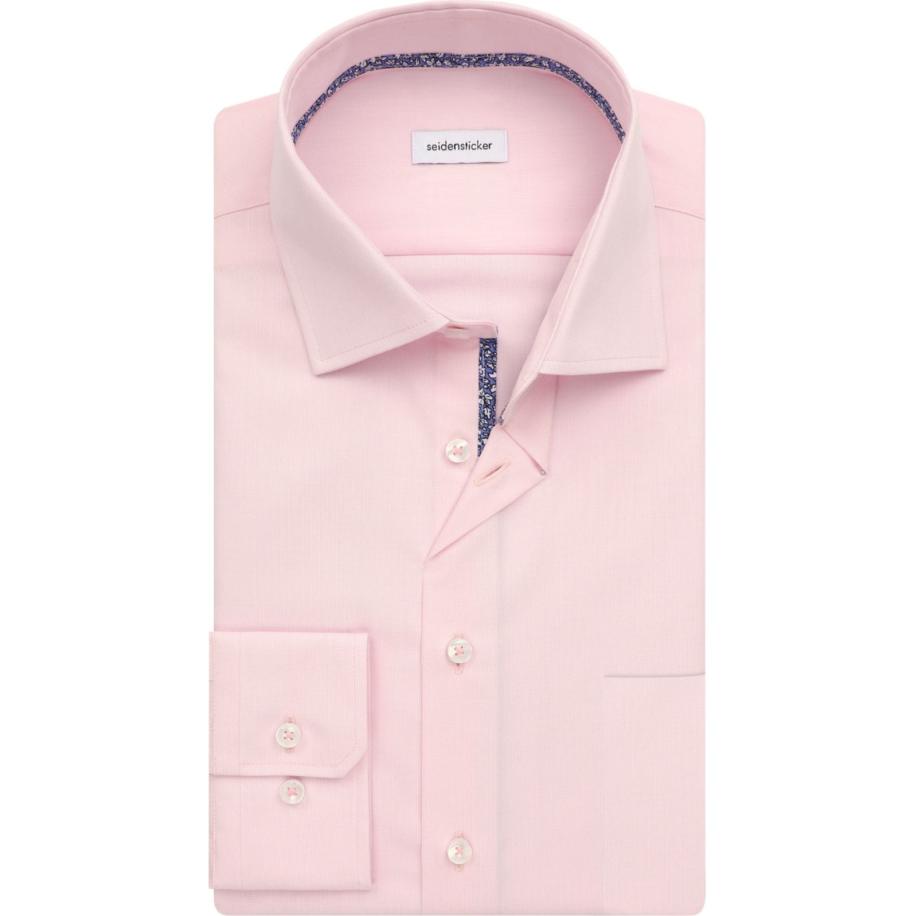 Seidensticker Overhemd roze, Effen Roze