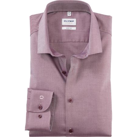 OLYMP Level Five Overhemd chianti, Effen