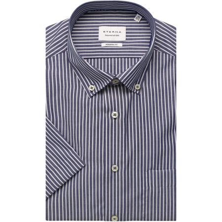 ETERNA Overhemd Korte mouw marine