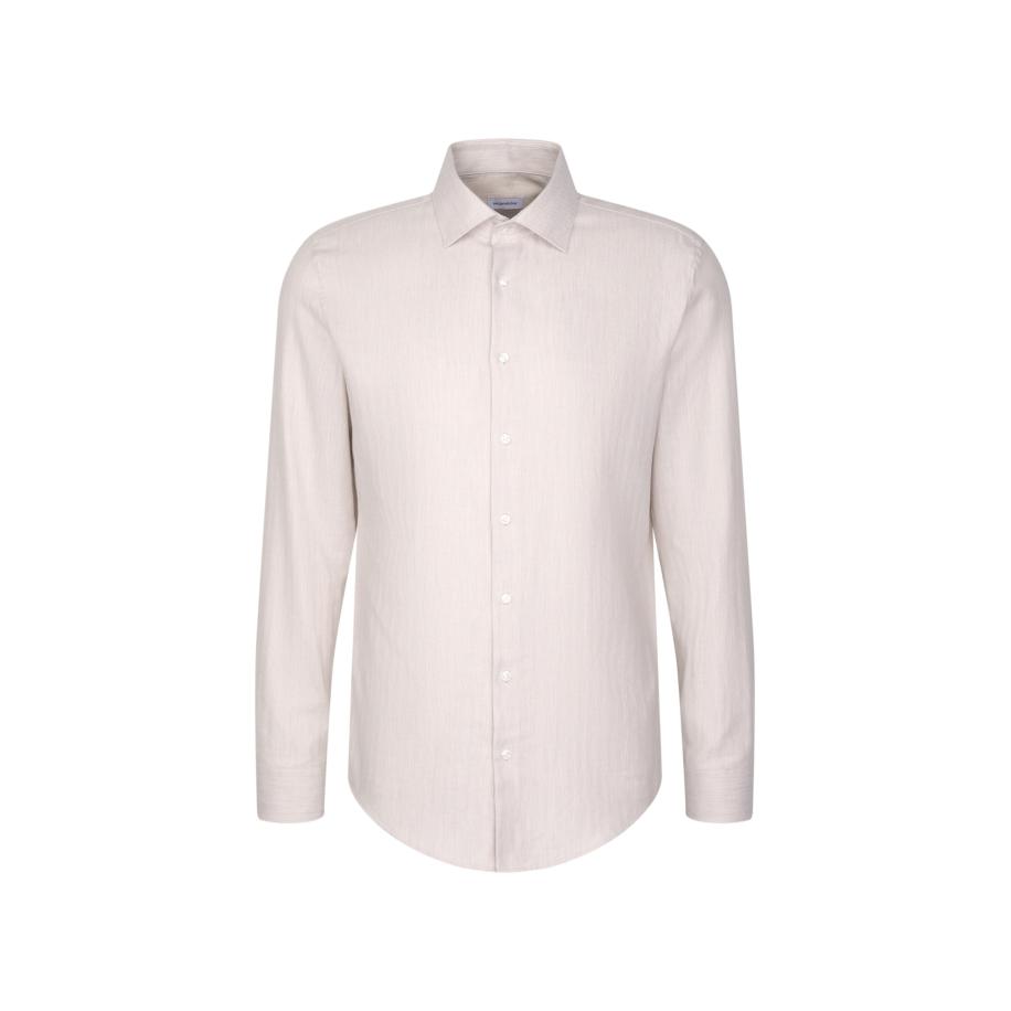 Seidensticker SEIDENSTICKER Zakelijk overhemd Schwarze Rose beige -