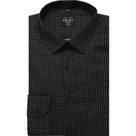 Marvelis Overhemd zwart, Bedrukt