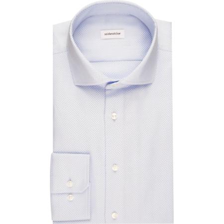 Seidensticker Overhemd lichtblauw, Gestreept