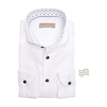 John Miller Overhemd wit, Effen