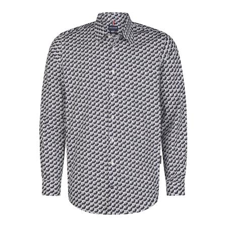 HECHTER PARIS HECHTER PARIS Overhemd donkerblauw / wit