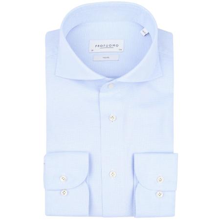 Profuomo Shirt Extra Lange Mouwen Travel Lichtblauw