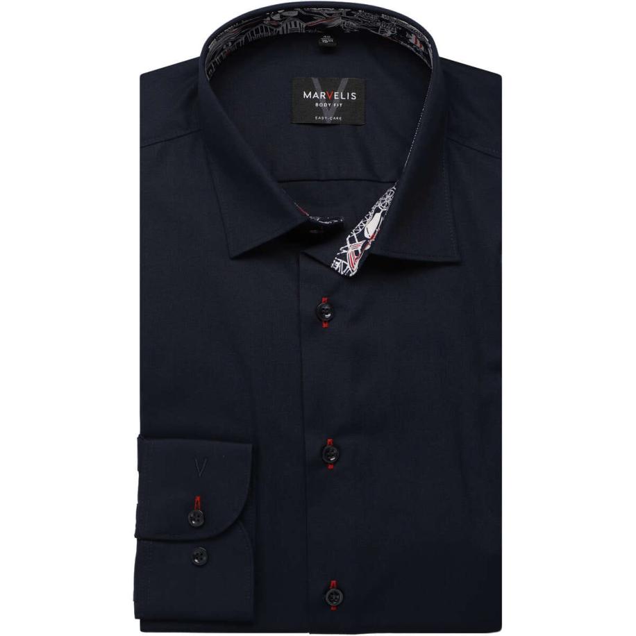 Marvelis Overhemd abrikoos, Effen Oranje