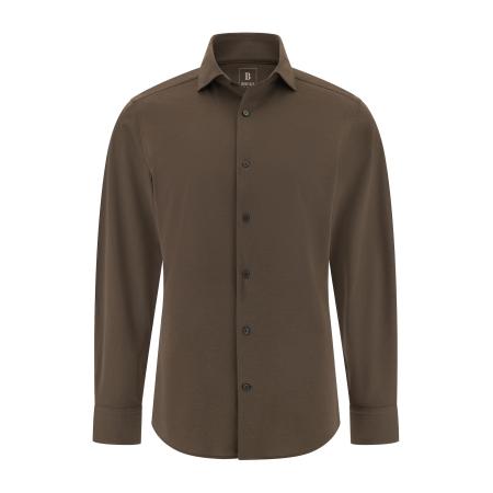 Boggi Milano Boggi Milano Overhemd donkerbruin