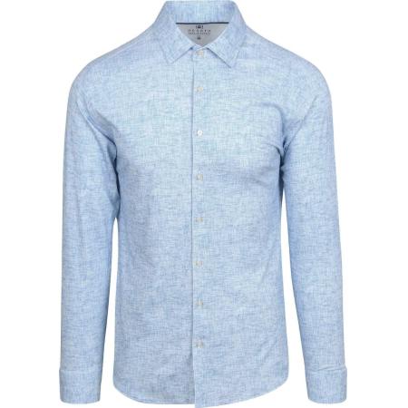 Desoto Overhemd Monochrome Blauw