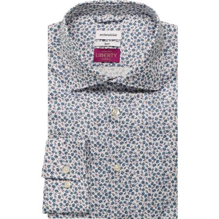 Seidensticker Overhemd lichtroze, Bloemen