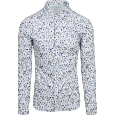 Desoto Overhemd Smooth Violets Blauw