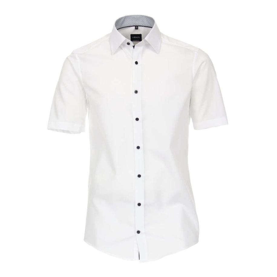 Venti Overhemd Korte mouw wit Wit
