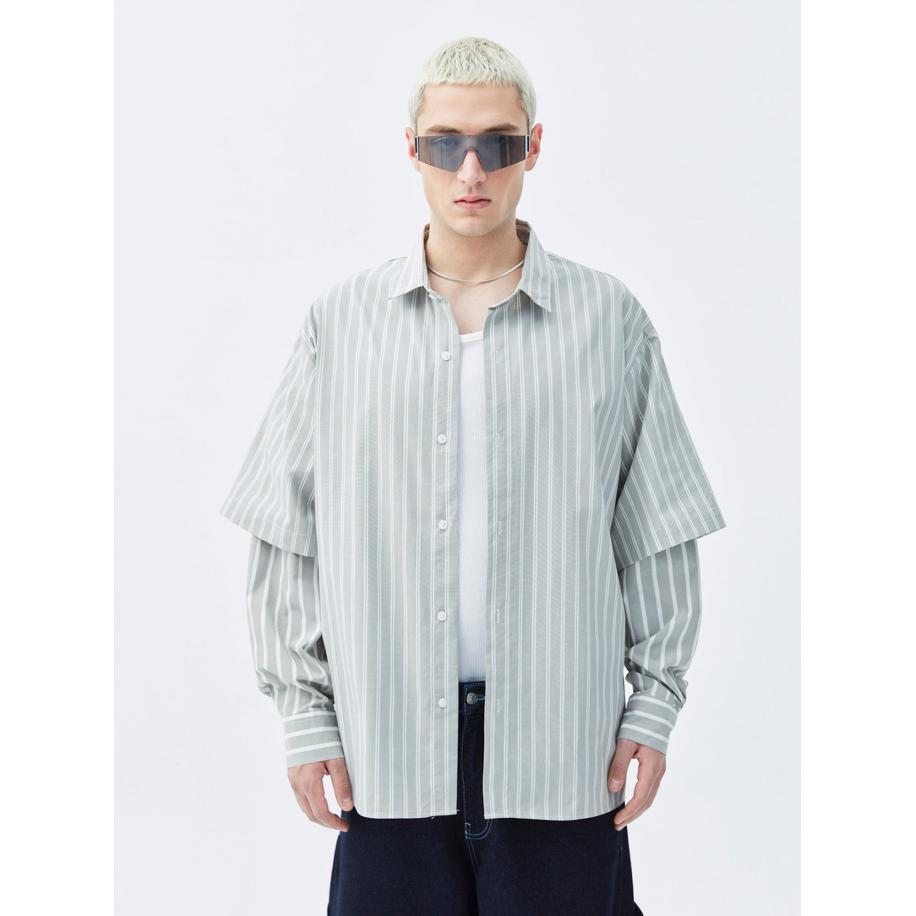 VAMOS CLO Overhemd kaki Groen