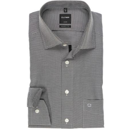 OLYMP Luxor Overhemd ML6 (vanaf 68 CM) zwart/wit