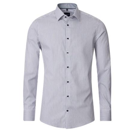 Venti Overhemd blauw, Gestreept