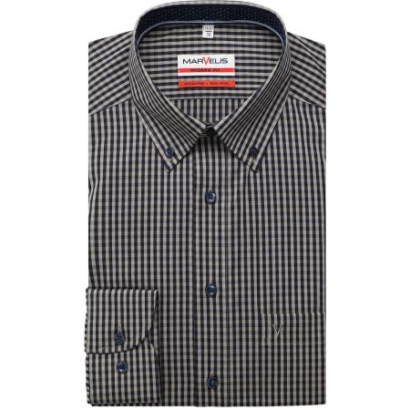 Marvelis Overhemd olijf, Ruit