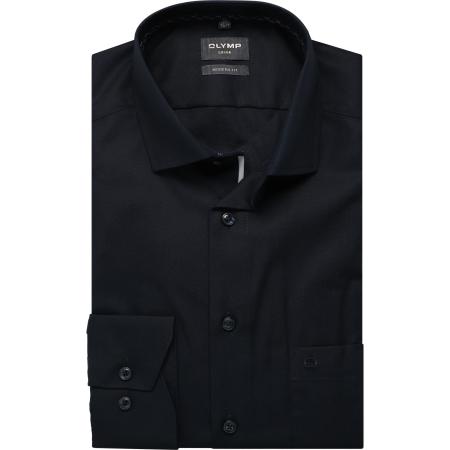 OLYMP Luxor Overhemd kobalt, Effen