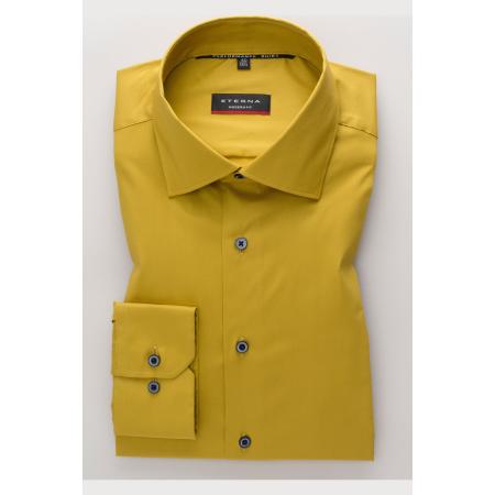 ETERNA Performance Overhemd geel, Effen