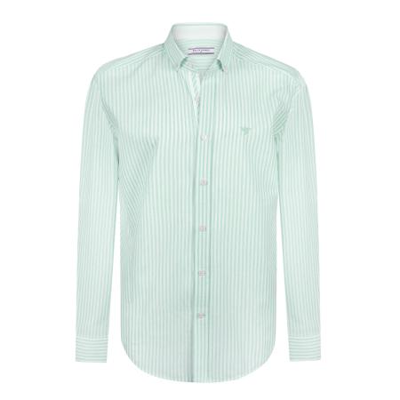 Felix Hardy Felix Hardy Overhemd lichtgroen / natuurwit