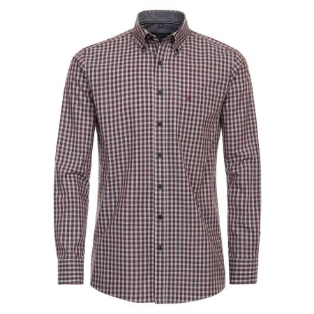 Casa Moda Casual Overhemd rood, Ruit