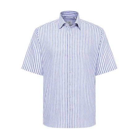 Eterna ETERNA Overhemd donkerblauw / wit