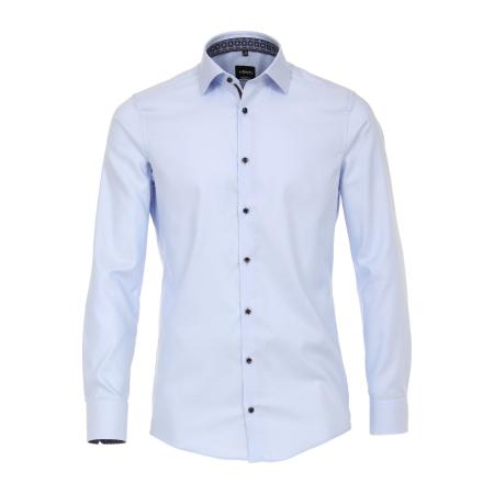 Venti Overhemd blauw, Faux-uni