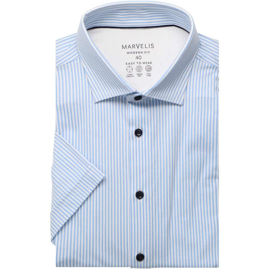 Marvelis Performance Jersey shirt blauw, Bedrukt Blauw