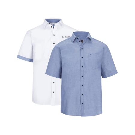 jan vanderstorm Jan Vanderstorm Overhemd Evin blauw / wit