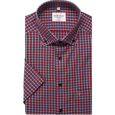 Marvelis Overhemd Korte mouw rood