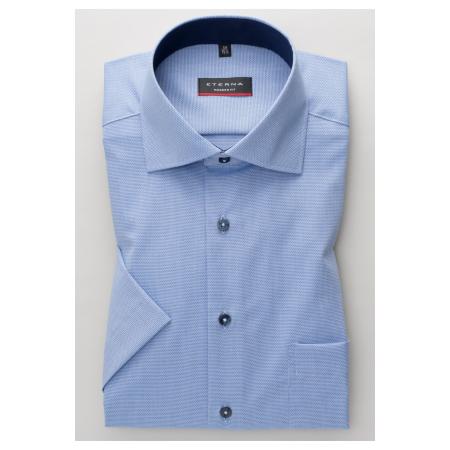 ETERNA Overhemd Korte mouw middenblauw