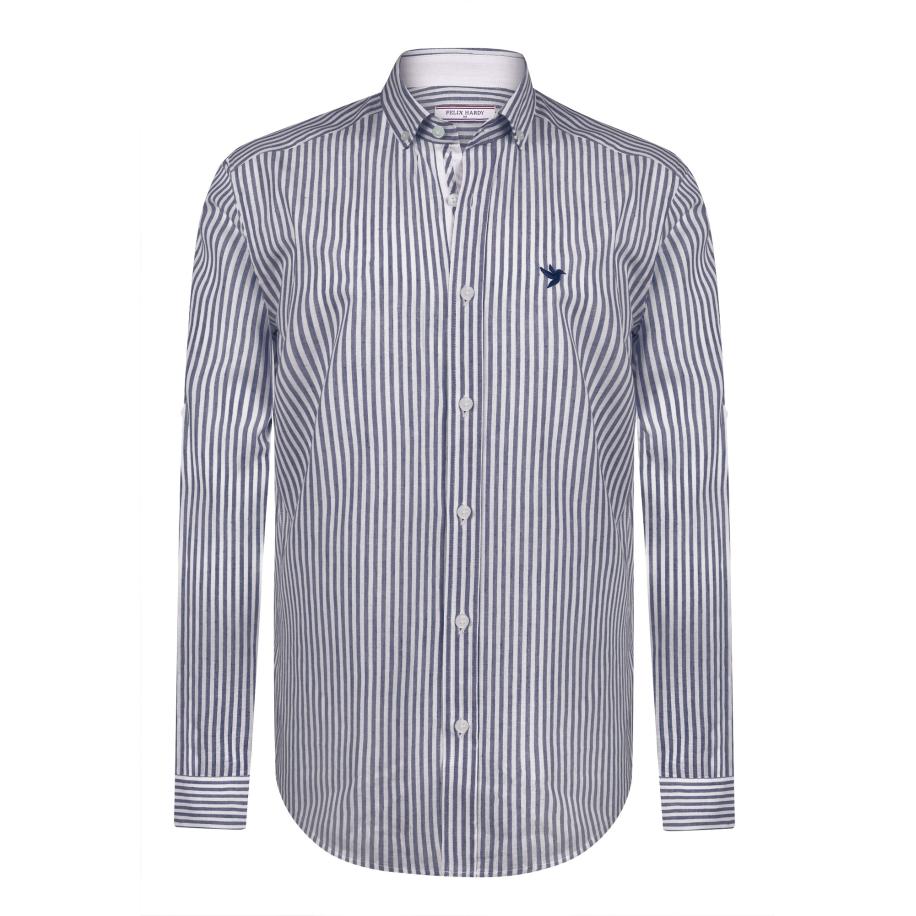 Felix Hardy Felix Hardy Overhemd navy / wit -