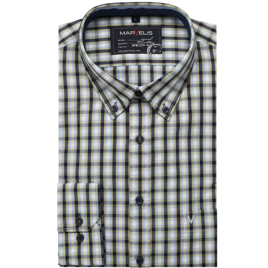 Marvelis Casual Overhemd veelkleurig, Ruit Multicolor