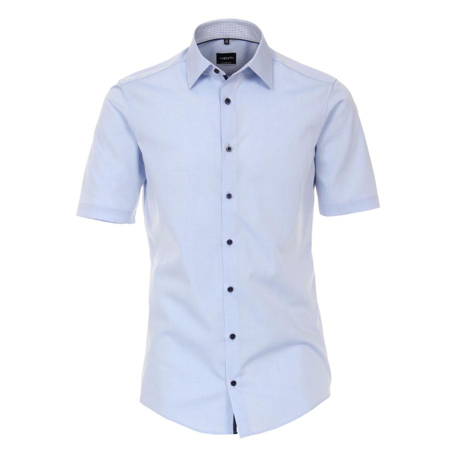 Venti Overhemd Korte mouw blauw Blauw