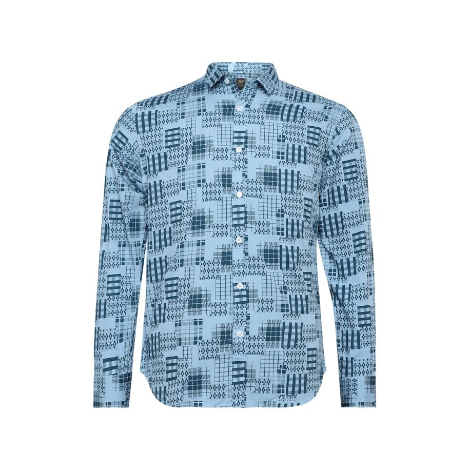 Campus Sutra Campus Sutra Overhemd Carlos lichtblauw / petrol -