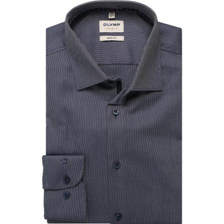 OLYMP Level Five Overhemd marine, Faux-uni