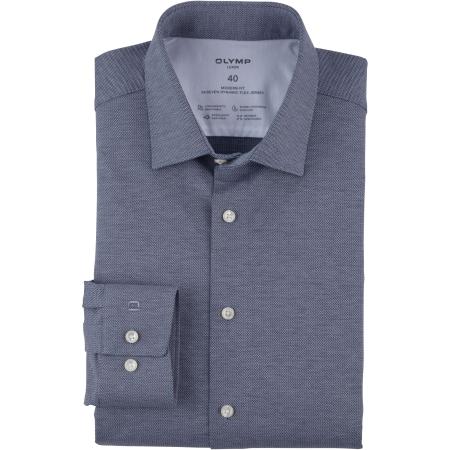 OLYMP Luxor 24/Seven Overhemd marine, Faux-uni