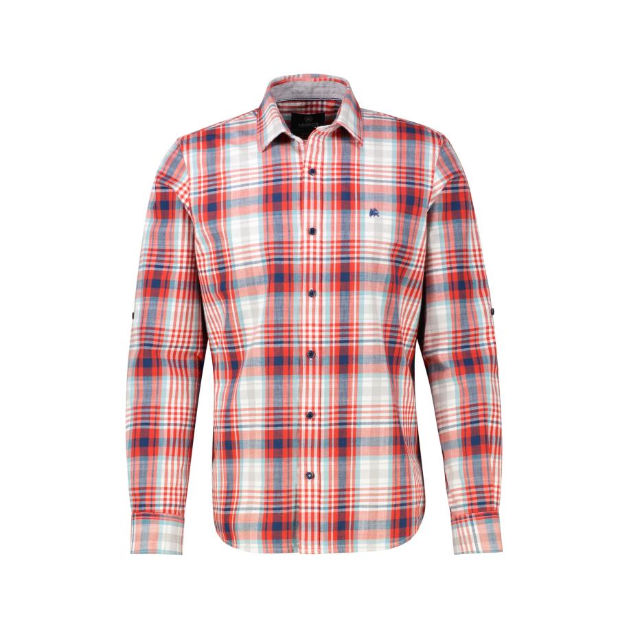 LERROS Overhemd rood / wit Rood