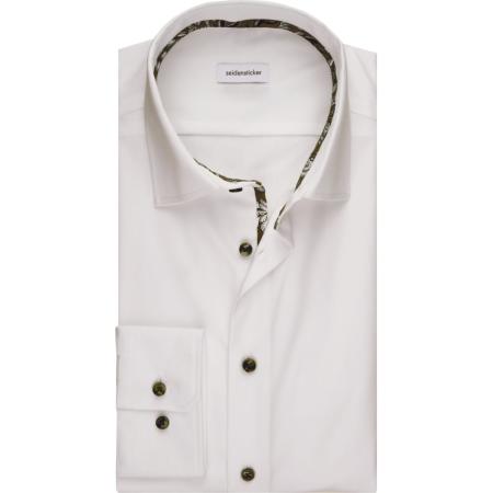 Seidensticker Overhemd wit, Effen
