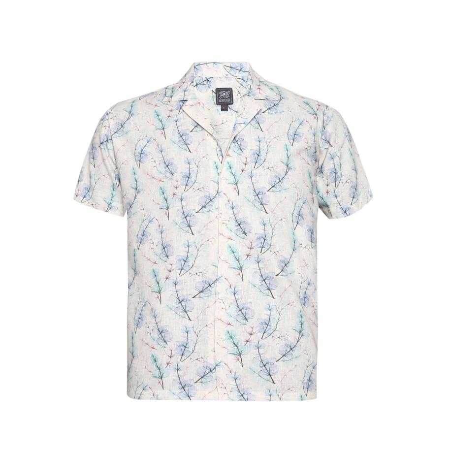 Campus Sutra Overhemd Tabby lichtblauw / wit Wit