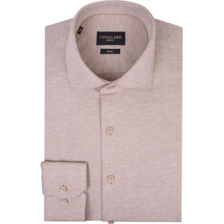 Cavallaro Brizino Overhemd Sand
