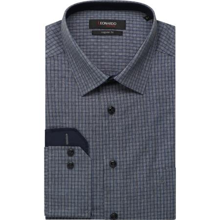Leonardo by Jupiter Overhemd grijs, Ruit