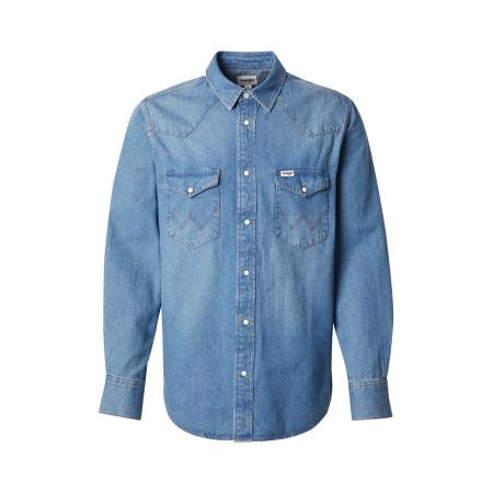 Wrangler WRANGLER Overhemd WESTERN SHIRT blauw denim