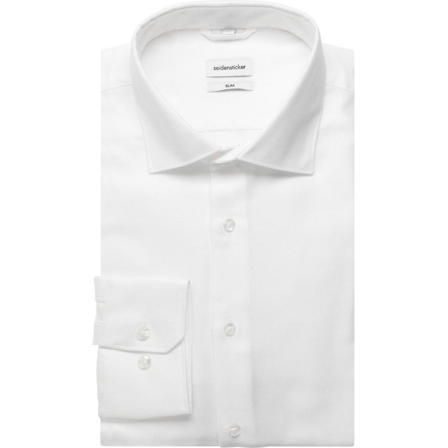 Seidensticker Overhemd wit, Effen Wit