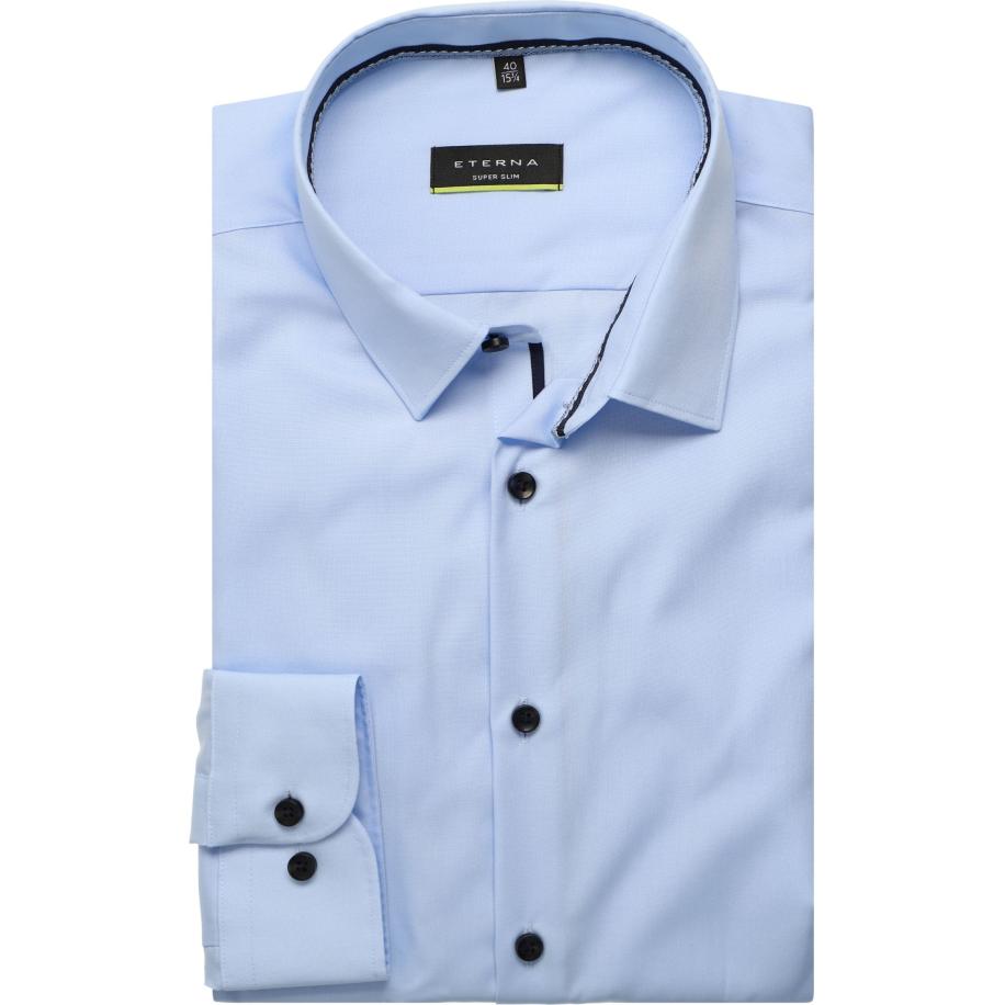 ETERNA Overhemd hemelsblauw, Effen Blauw