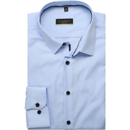ETERNA Overhemd hemelsblauw, Effen