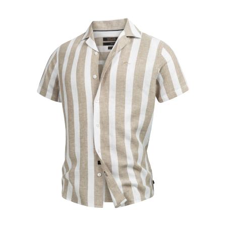 INDICODE JEANS INDICODE JEANS Overhemd Bravida beige / wit